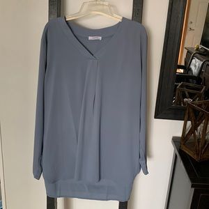 Slate Blue Blouse, Size XXL